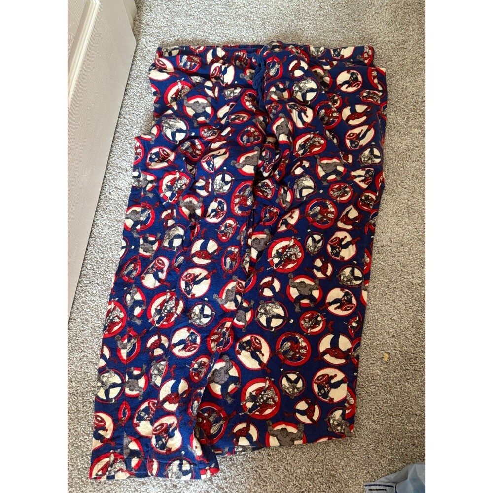 Marvel Mens Captain America Flannel Sleep Pants Pajama Bottoms XXL